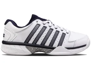 03379-167-M | MENS HYPERCOURT EXPRESS LEATHER | WHITE/NAVY/SILVER