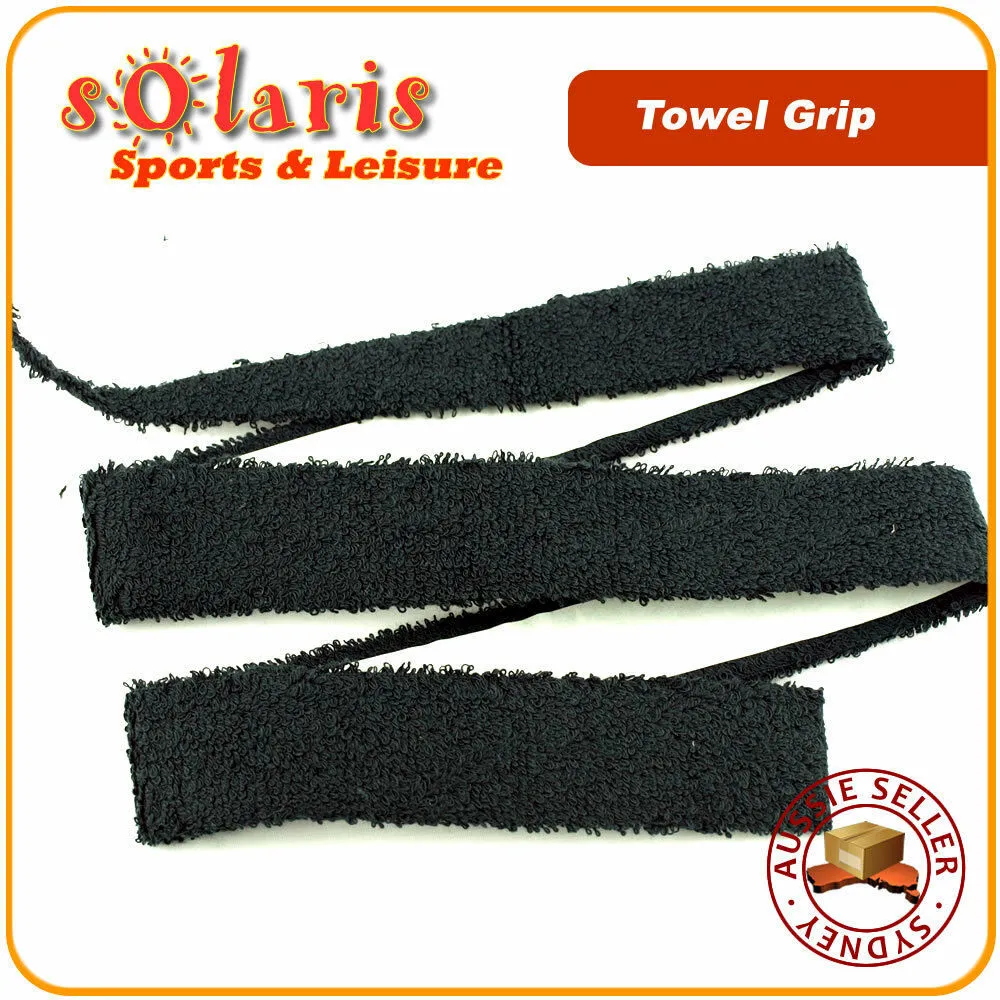 2 x Cotton Towel Grips Sweat Absorbent Overgrip