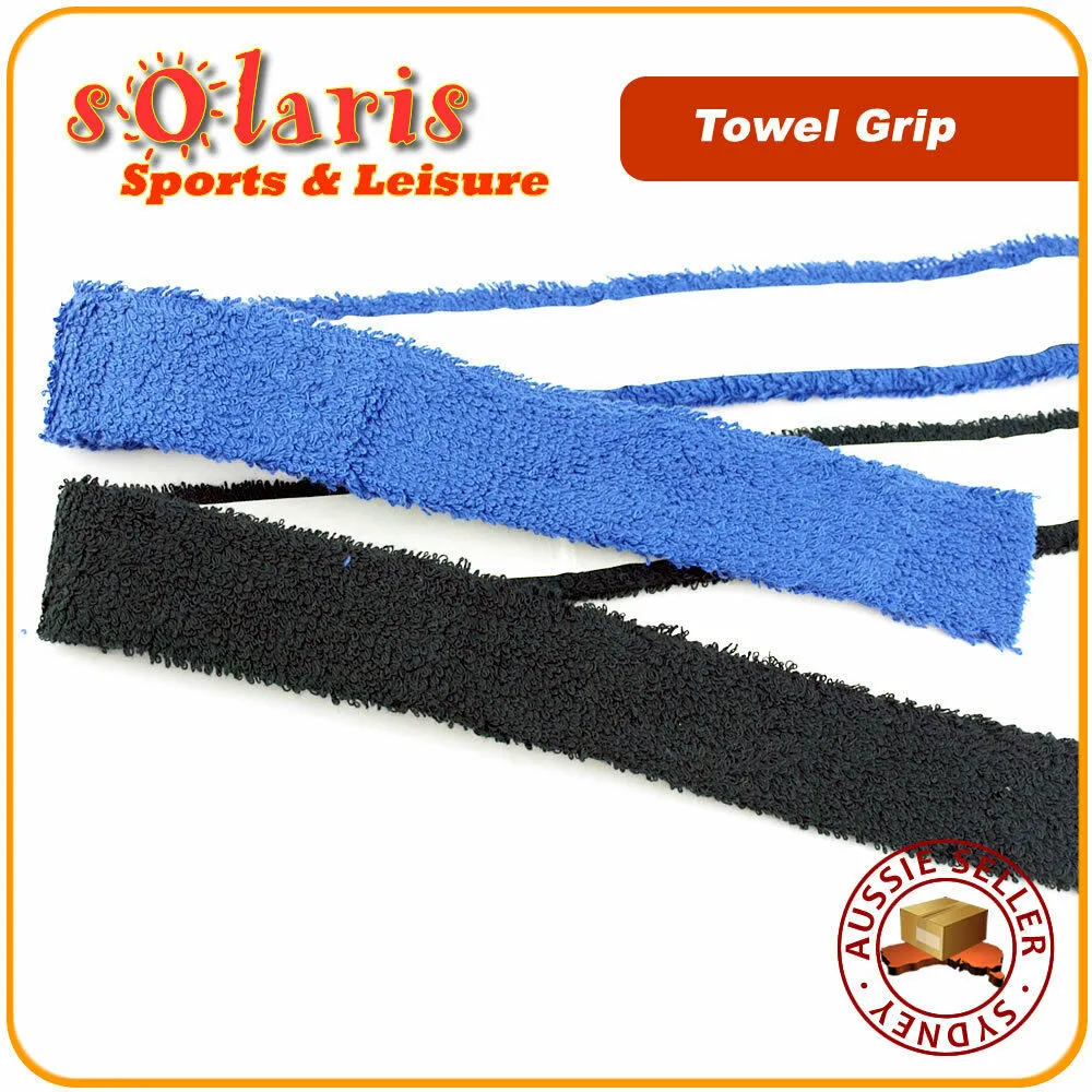 2 x Cotton Towel Grips Sweat Absorbent Overgrip