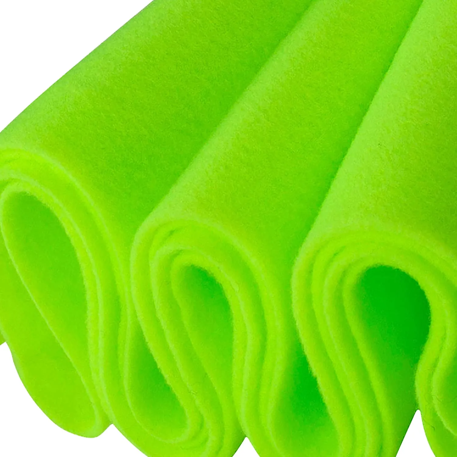 Acrylic Felt Crafting Fabric | Neon Green