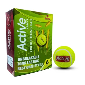 Active Cricket Tennis Balls (Assorted Colors)