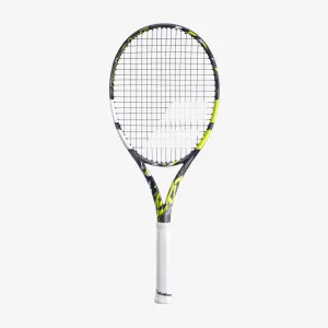 Adult tennis racket Baboloat - Pure Aero Lite Grey/Yellow 270 g BABOLAT dark grey/neon yellow/white