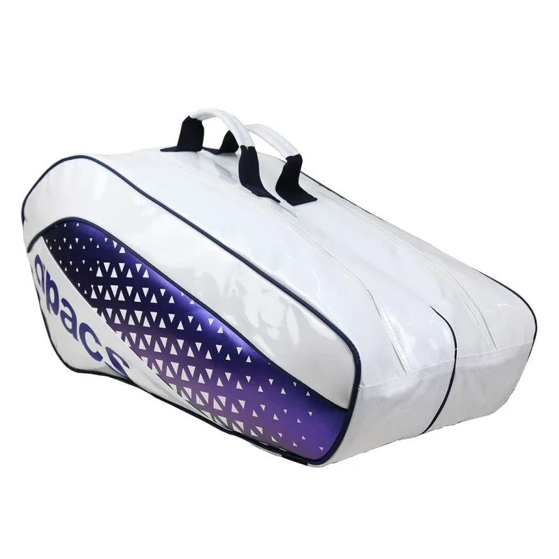 Apacs Deluxe Double Compartment Racket Bag D2803XL - White/Blue