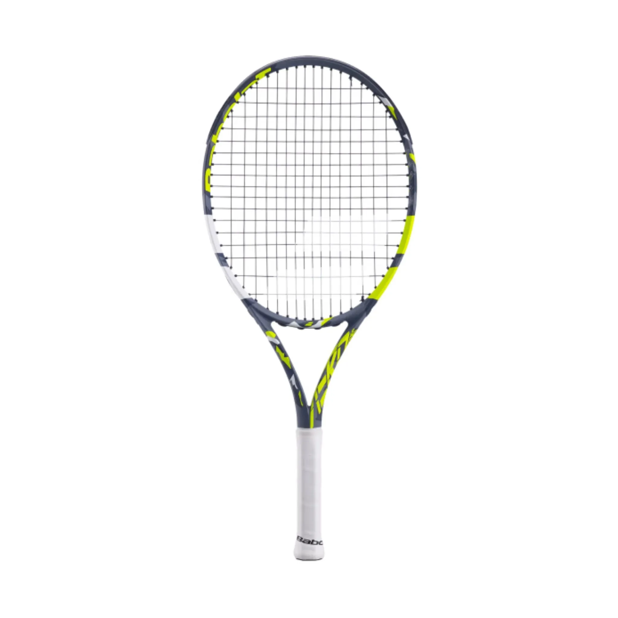 Babolat Pure Aero JR 25 Prestrung Junior Tennis Racquet [Grey/Yellow/White]