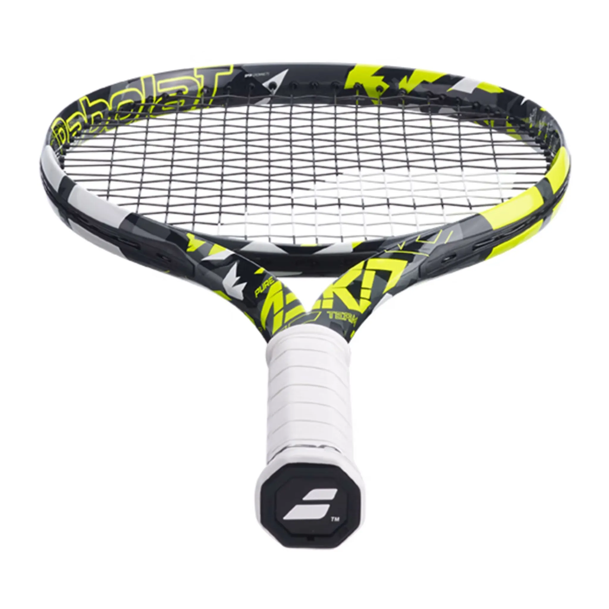 Babolat Pure Aero Team Unstrung Tennis Racquet [Grey/Yellow/White]