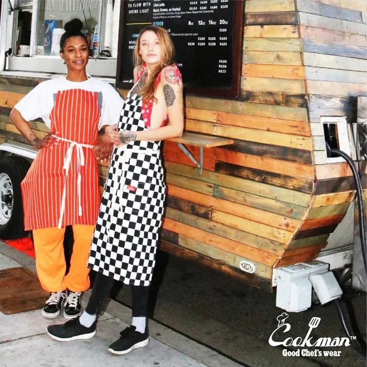 Cookman Long Apron - Checker : Black