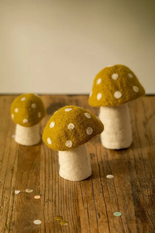 Dotty Felt Mushroom by Muskhane