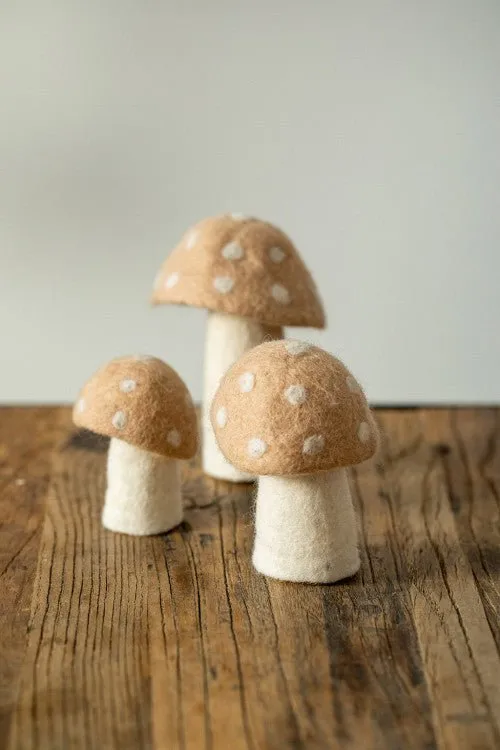 Dotty Felt Mushroom by Muskhane