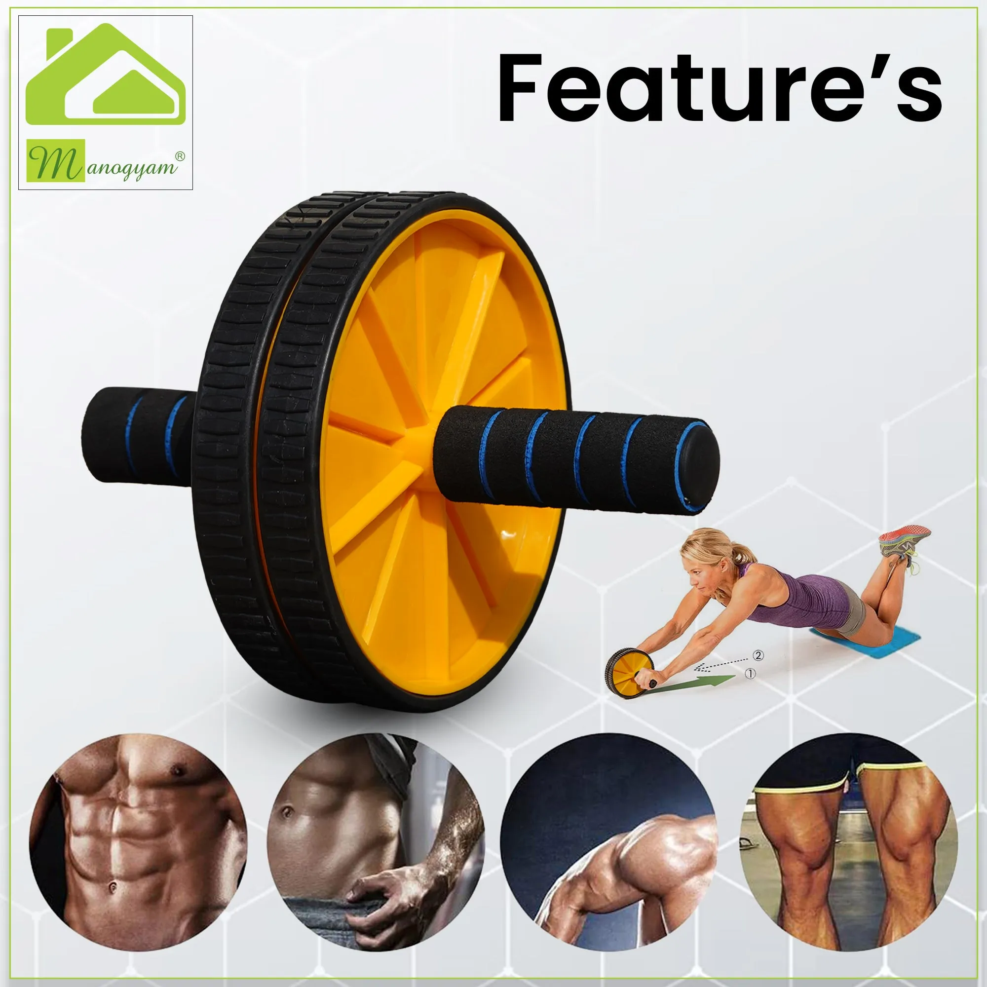 Double Toning Tube |Heavy Tummy Trimmer  |Pushup Bar And Ab Roller |Hand Gripper