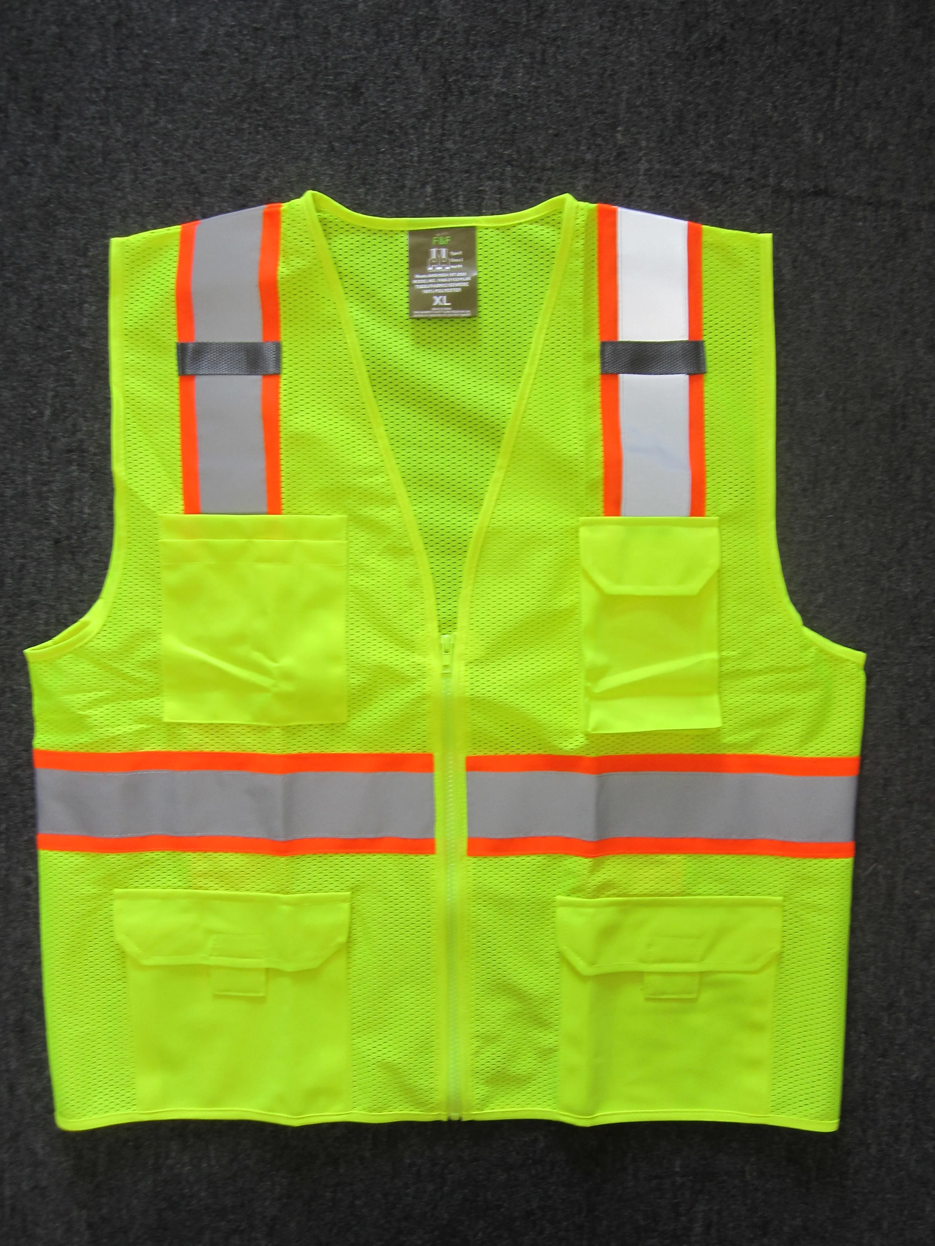 High Visibility Safety Vest Plus Size FAB-21133 Plus