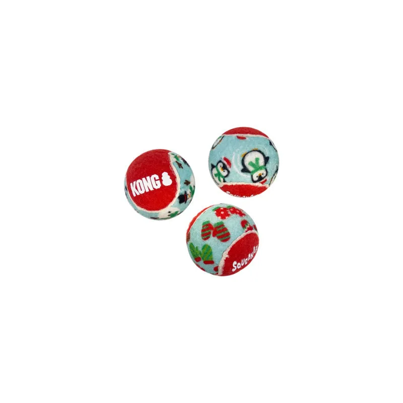 KONG Christmas Air Squeaker Balls Small Dog Toy 6 Pack***