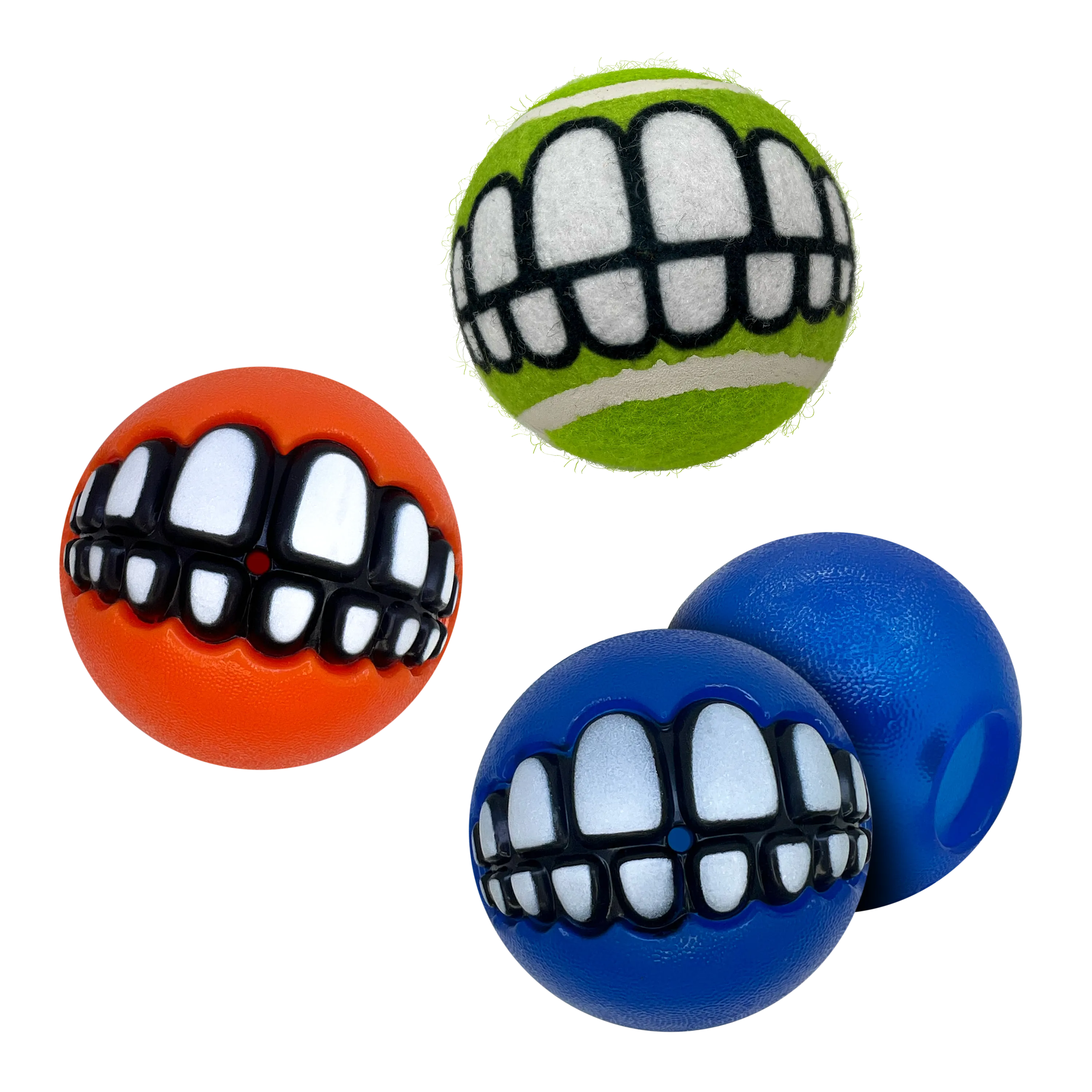 KONG Grinz By Rogz Variety 3-Pk Dog Toy (Medium)