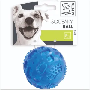 M Pets Squeaky Ball Toy for Dogs (Blue) | For Aggresive Chewers