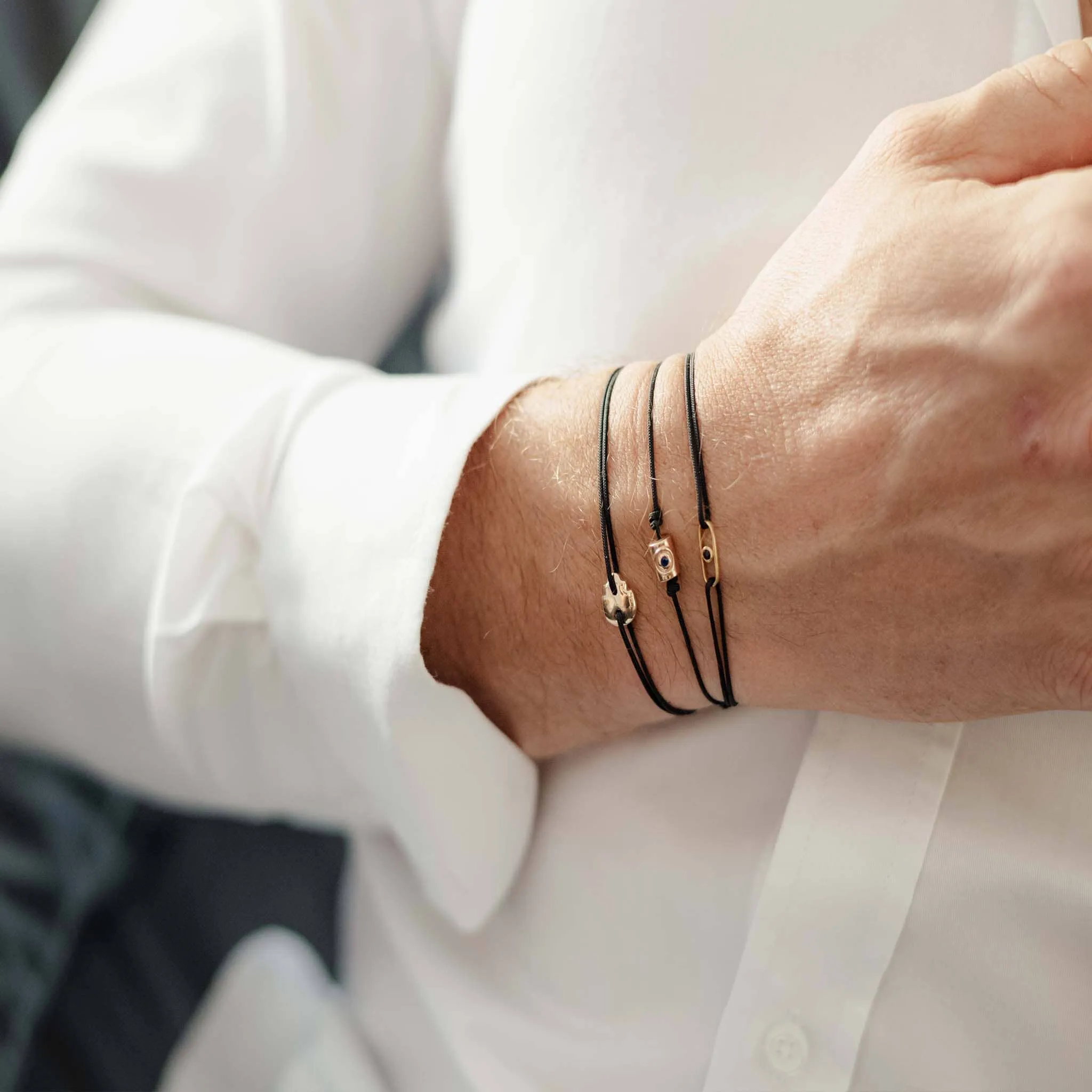 Men's Skull Cast Bracelet - 14K Rose Gold