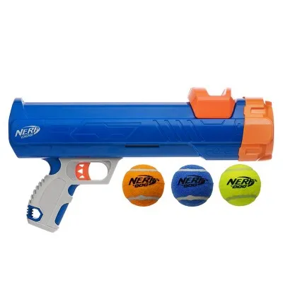 Open Box - NERF 16" Blaster with 2.5" Non-Squeak Tennis Ball Dog Toy - 3pk