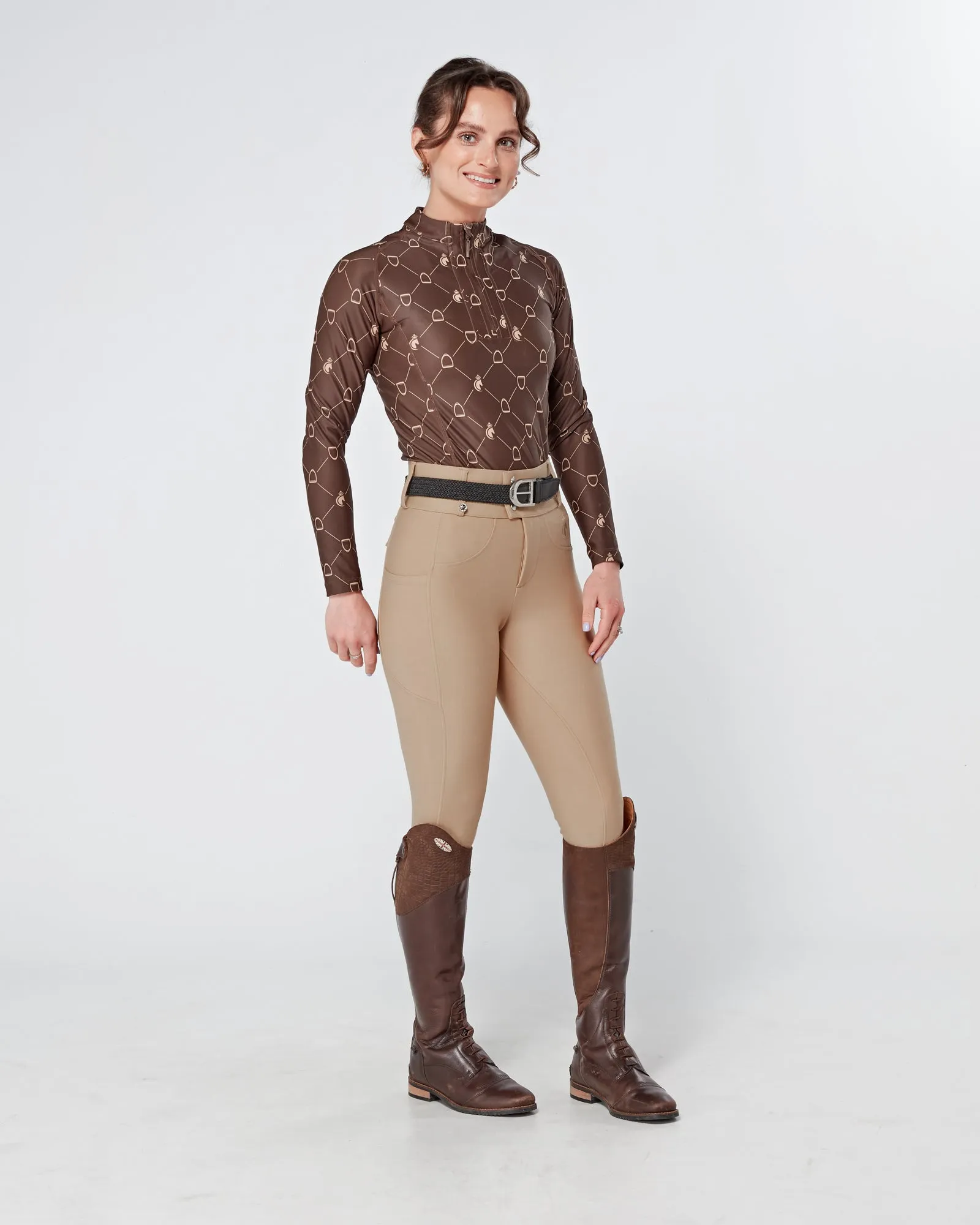 Premium Hybrid Breeches - DEEP SAND (NO GRIP)