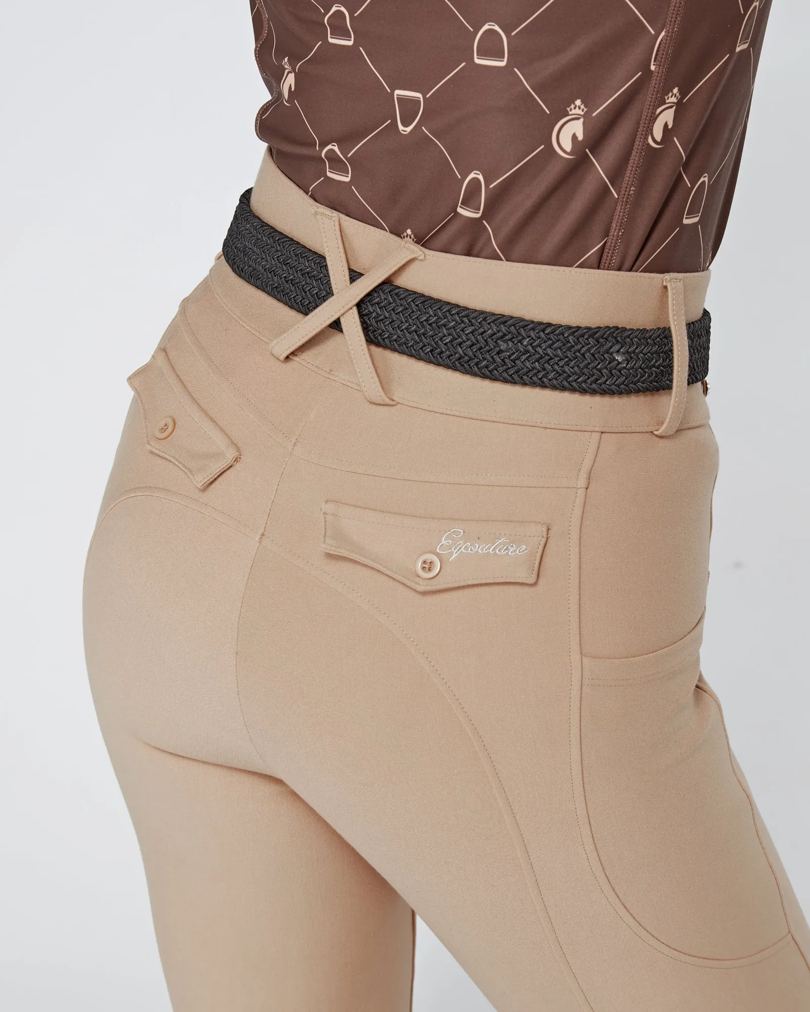 Premium Hybrid Breeches - DEEP SAND (NO GRIP)