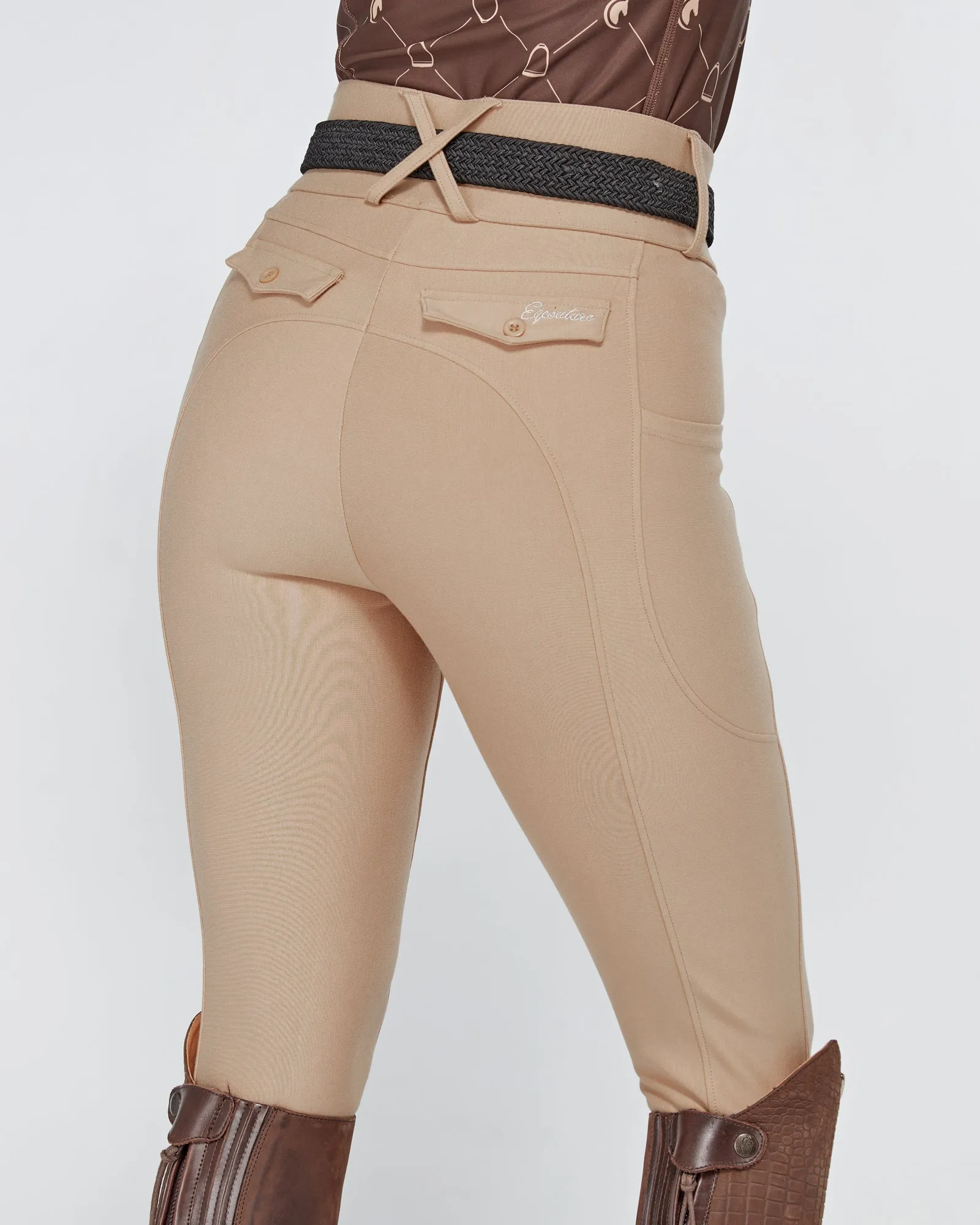 Premium Hybrid Breeches - DEEP SAND (NO GRIP)