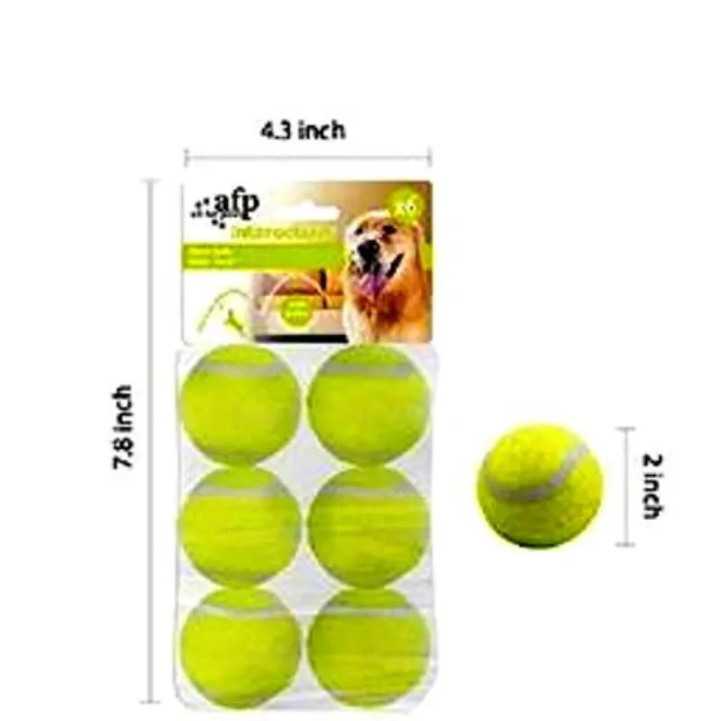 Six Pack Tennis Balls Dog Toys