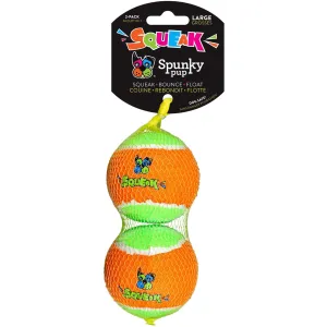 Spunky Pup 2-Pack Large Tennis Balls