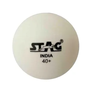 STAG ICONIC Seam Table Tennis Ball Pack of 12 (White)