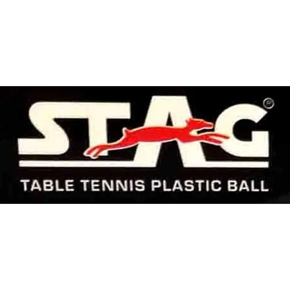 STAG ICONIC Seam Table Tennis Ball Pack of 12 (White)