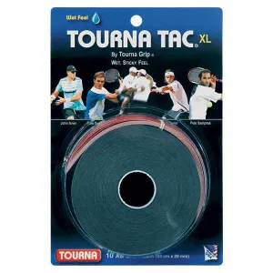 Tac XL 10 Pack Black Tennis Overgrip