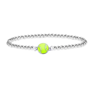 Tennis Ball Beaded Bracelet