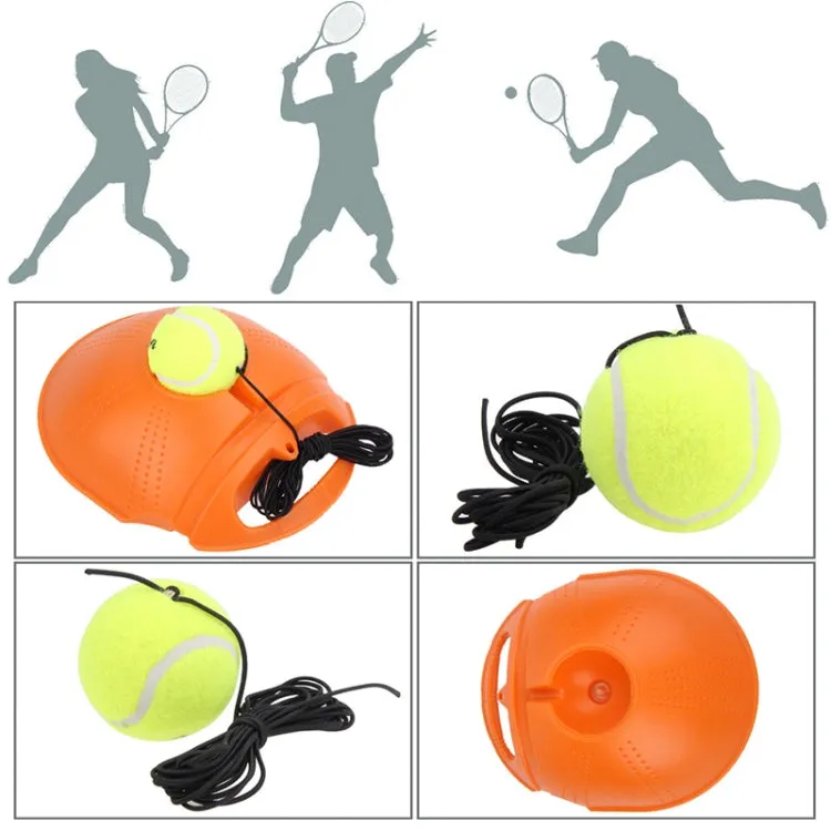 Tennis Trainer Set Rebound Baseboard Self-study Practice Training Tool Equipment Sport Exercise with Ball for Beginner, Random Color Delivery