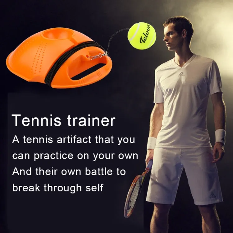 Tennis Trainer Set Rebound Baseboard Self-study Practice Training Tool Equipment Sport Exercise with Ball for Beginner, Random Color Delivery