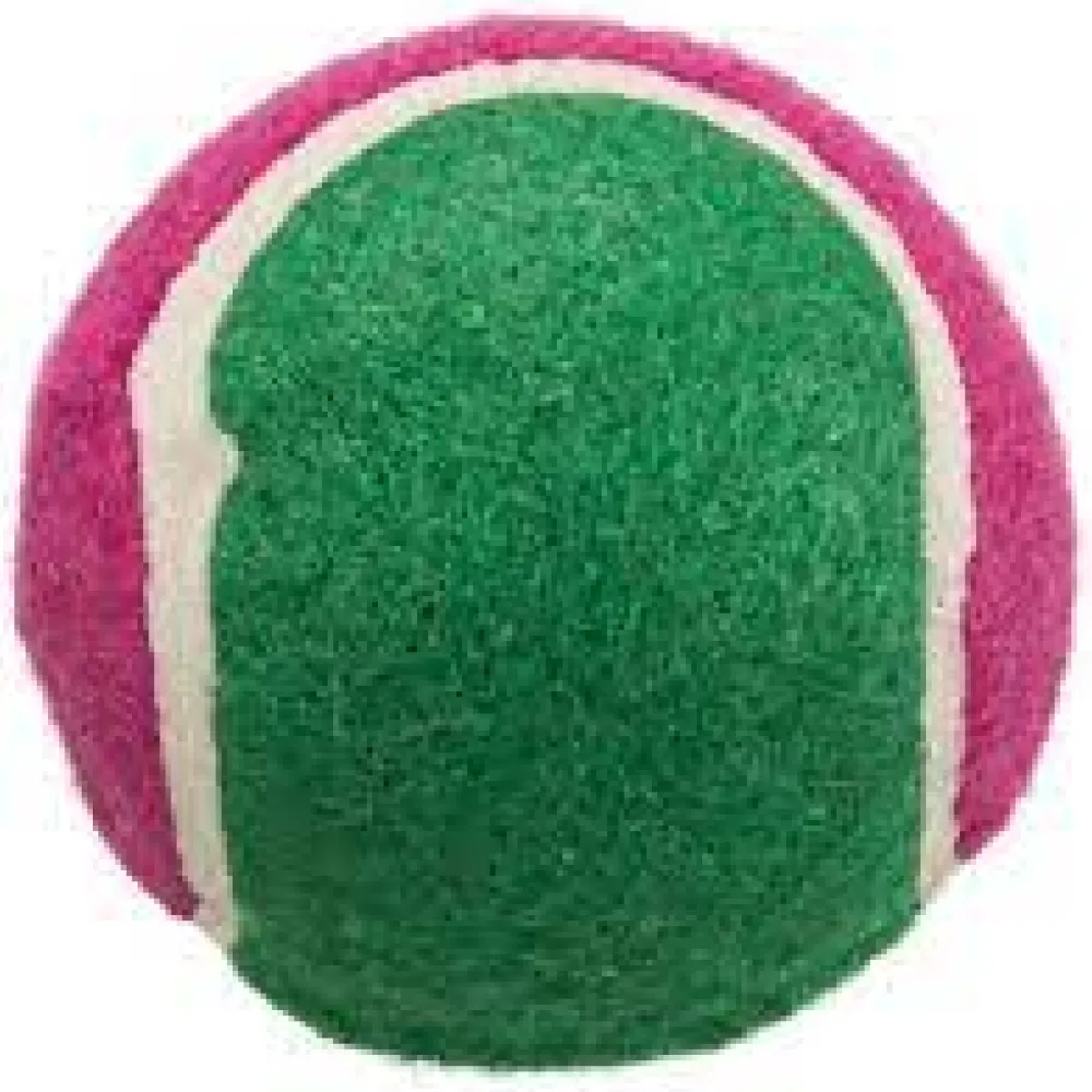 Trixie Tennis Ball Toy for Dogs and Cats (Green/Purple)