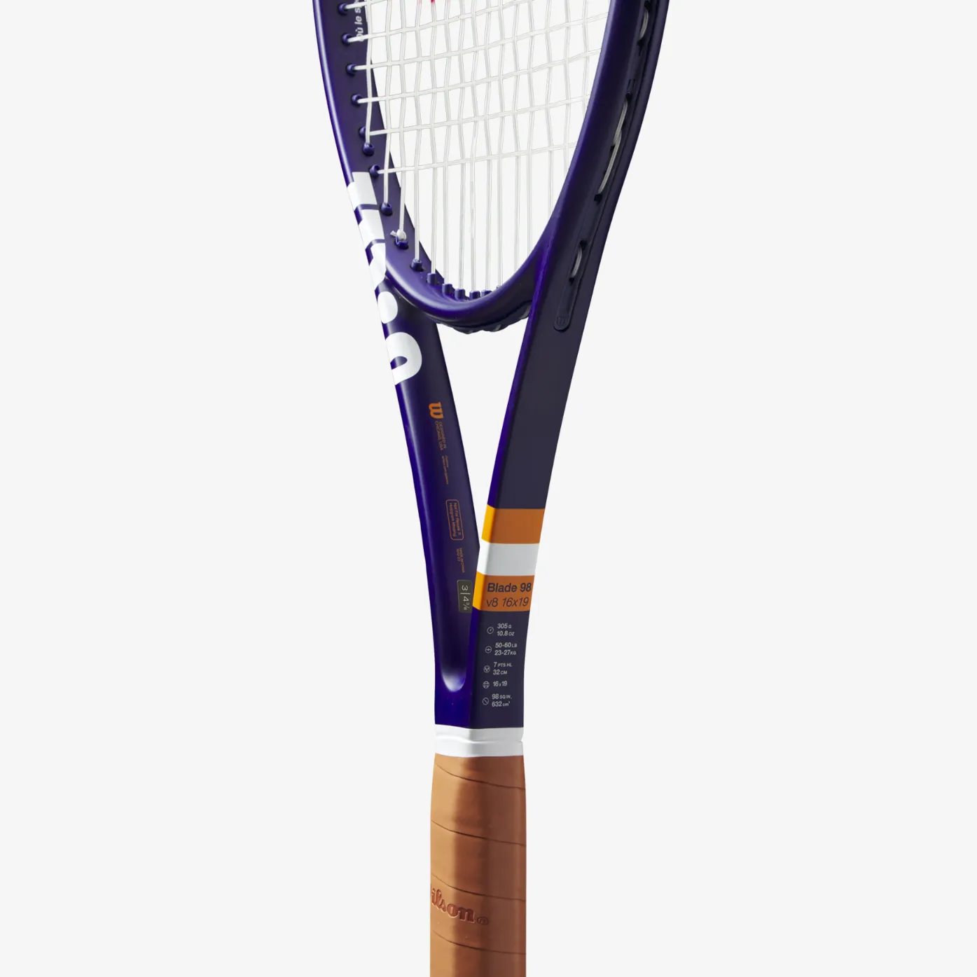 Wilson Blade 98 16x19 V8 Roland Garros 2023 Tennis Racket