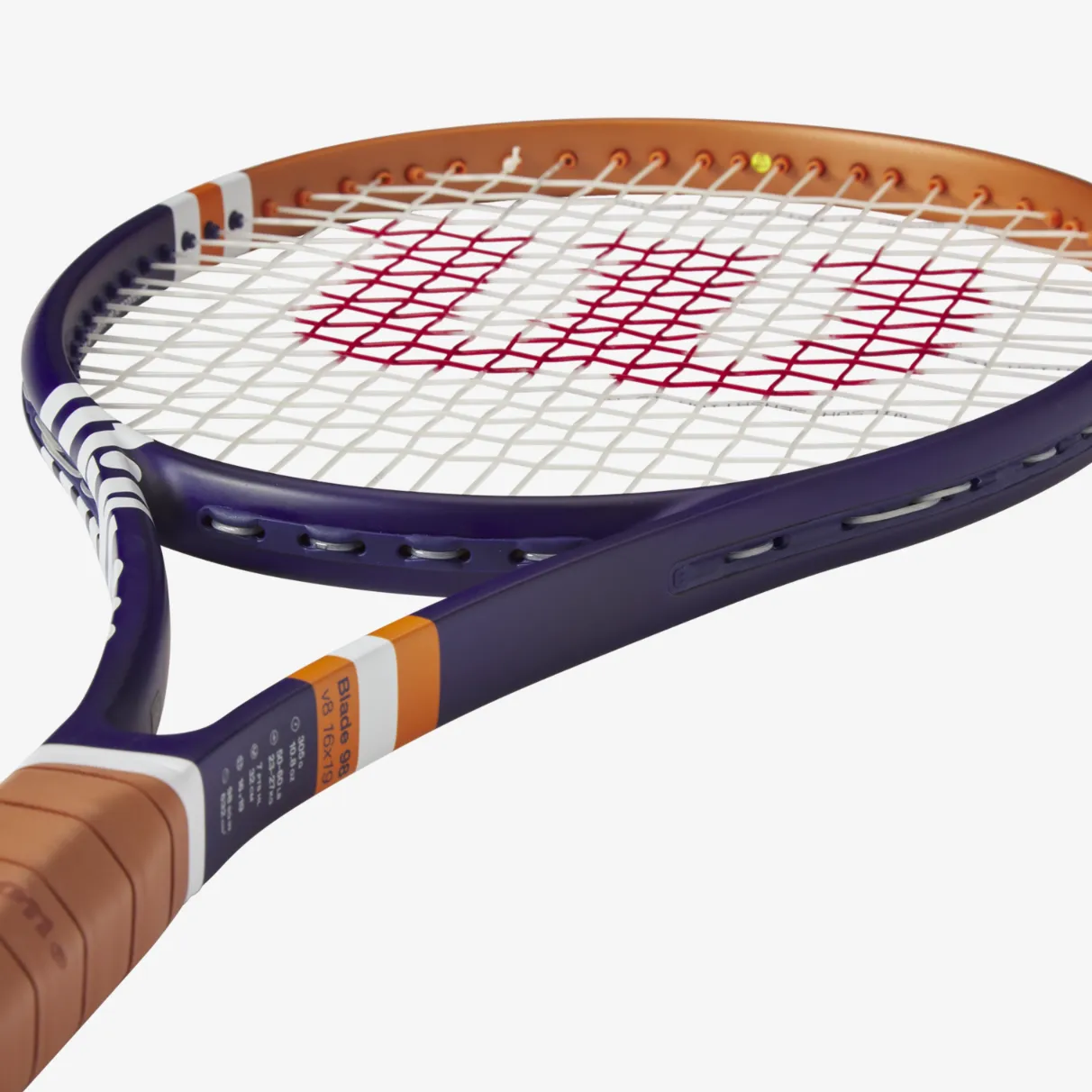 Wilson Blade 98 16x19 V8 Roland Garros 2023 Tennis Racket