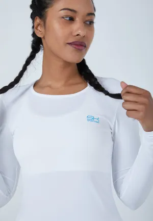 Women Tennis Longsleeve Shirt, white