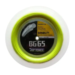 Yonex BG65 - 200m Badminton String Reel [Yellow]